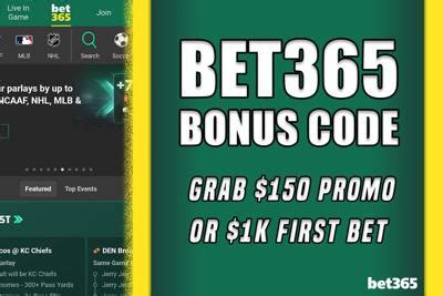 Bet365 bonus code NOLAXLM: Bet $5, get $150 MLB promo.